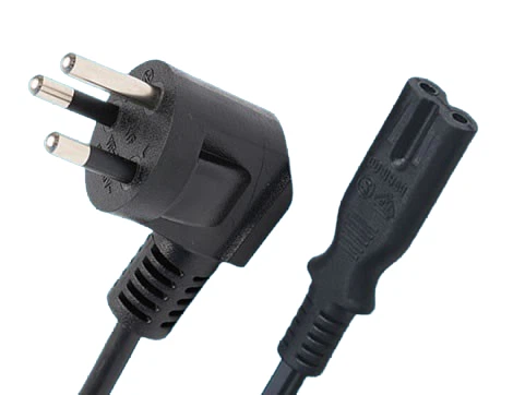 Thailand Power Cords, TIS 166-2549 Plug TO IEC 60320 C7 Connector, Type O,2 Poles Plug, TlSl certified Thailand Power Cords, TIS 166-2549 Plug TO IEC 60320 C7 Connector, Type O,2 Poles Plug, TlSl certified